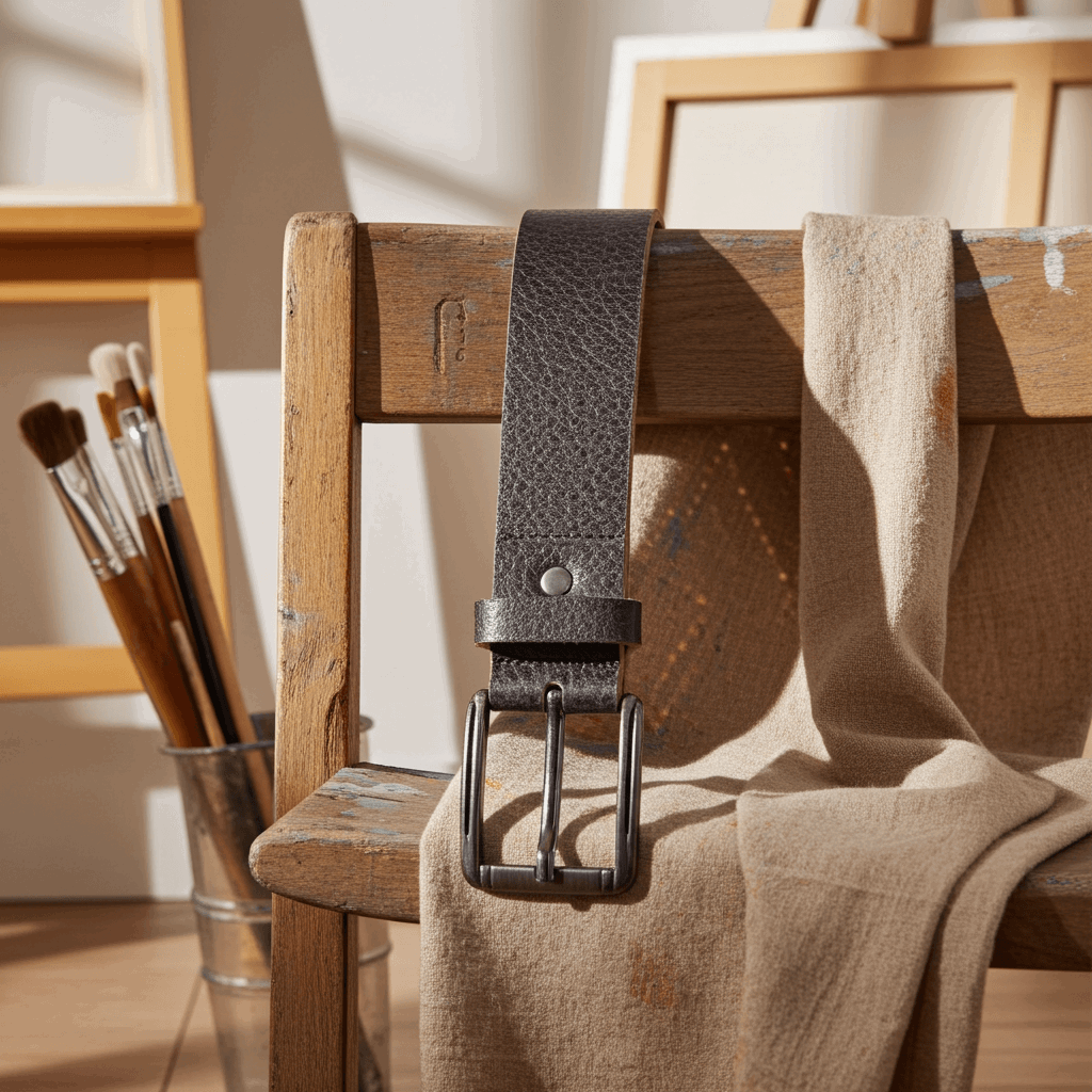 TANNIQ Hudson Classic Cowhide Leather Belt Casual Everyday Wear