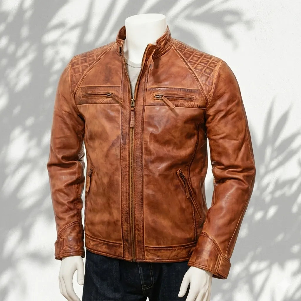 Viper Tanniq Sheepskin Biker Jacket