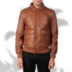 Tanniq Nova Sheepskin Bomber Leather Jacket | Lightweight Modern Fit