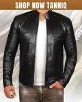 TANNIQ Shadow Rider Genuine Leather Biker Jacket Streetwear Essential