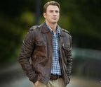 Tanniq Sentinel Sheepskin cafe racer Jacket with Shoulder Epaulettes