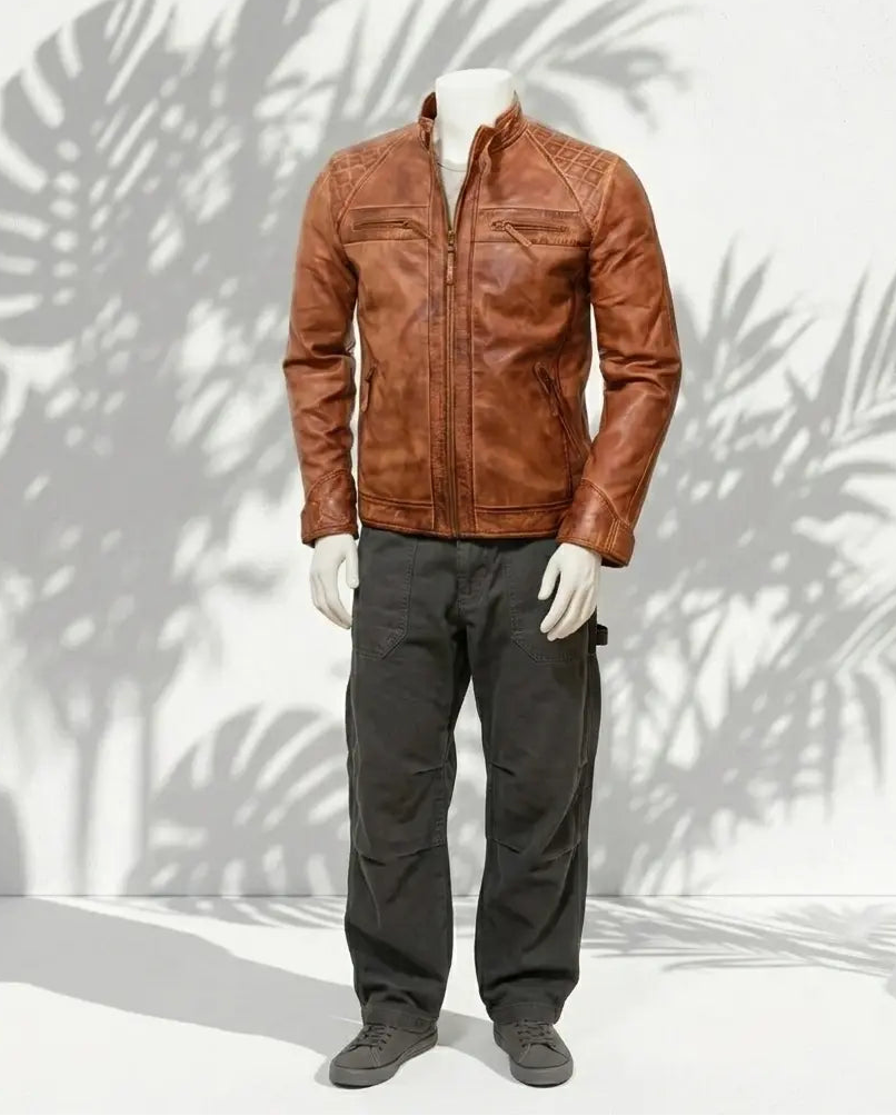 Viper Tanniq Sheepskin Biker Jacket