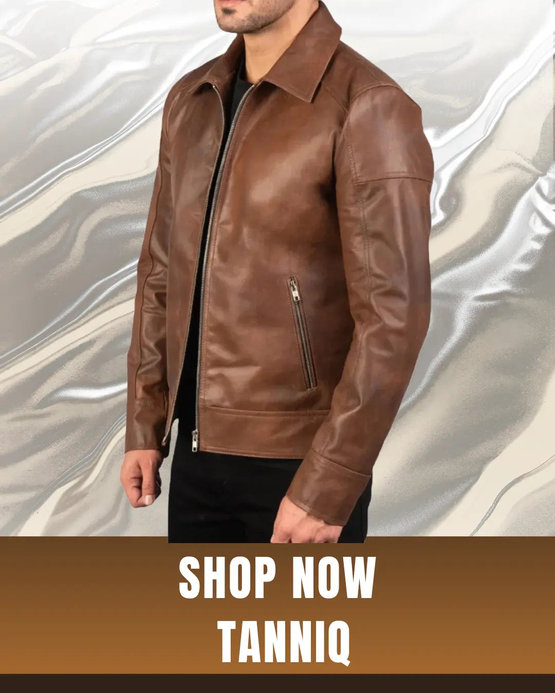 TANNIQ Heritage Core Genuine Leather Jacket Classic Zip Design