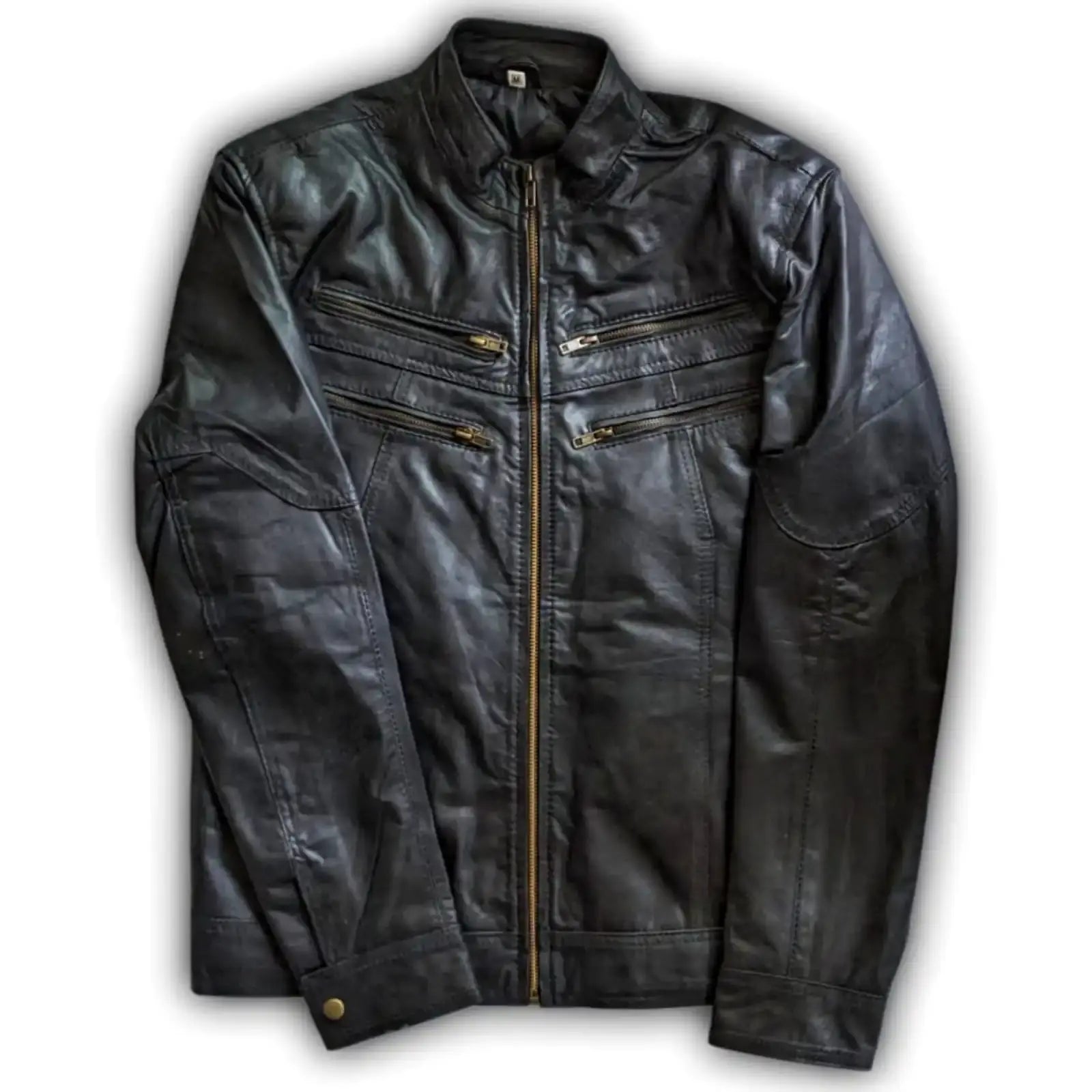 TANNIQ Iron Edge Sheepskin Biker Lightweight Jacket